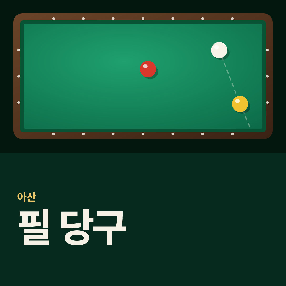 필 당구 당구장 카드
