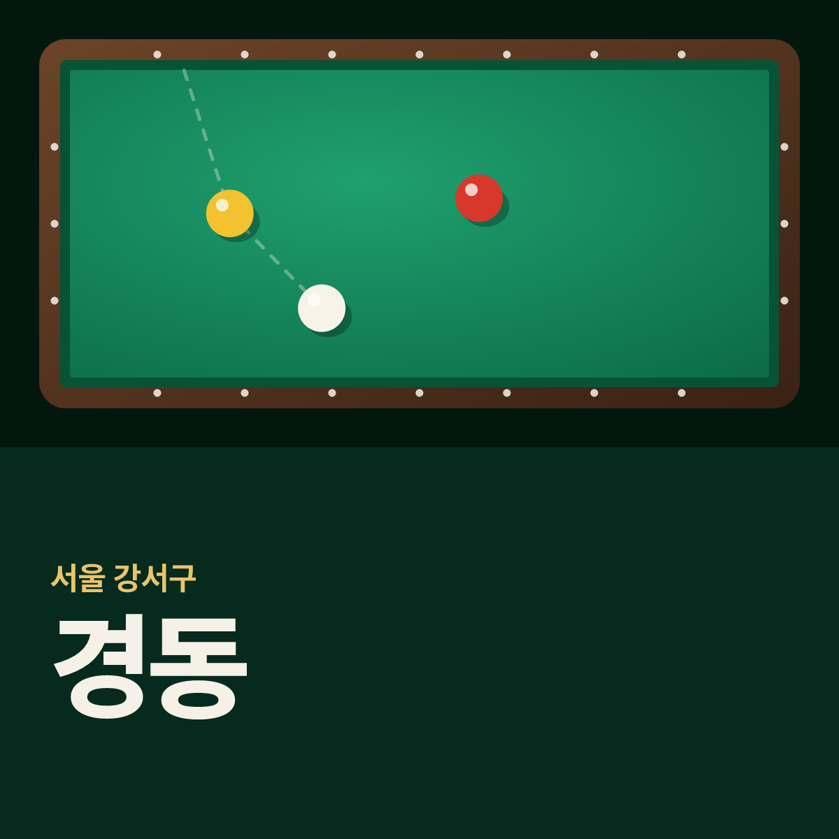 경동 당구장 카드