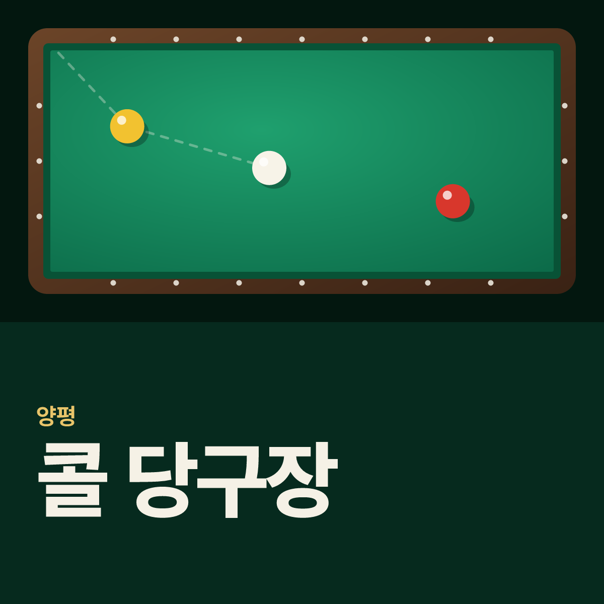 콜 당구장 카드