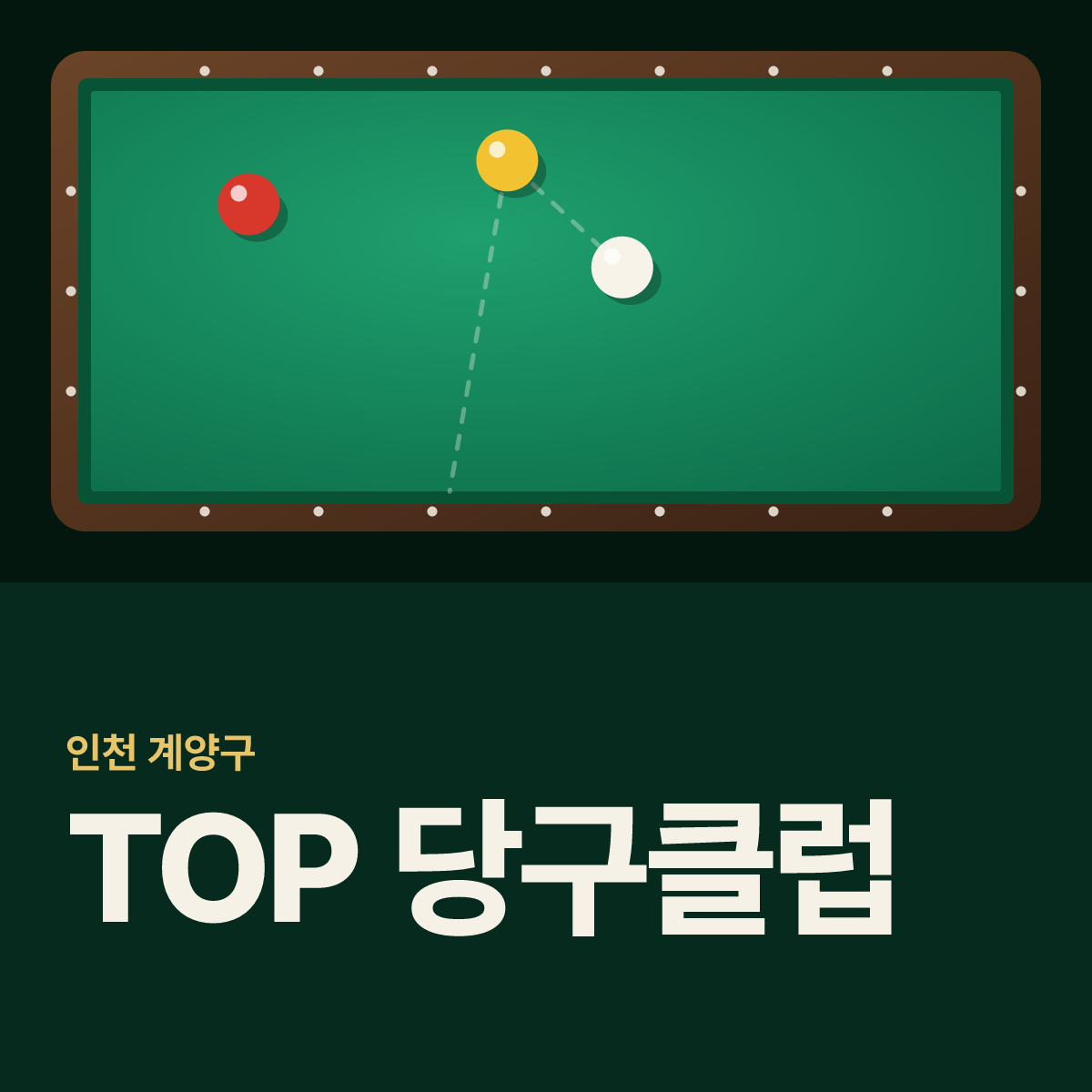 TOP 당구클럽 당구장 카드