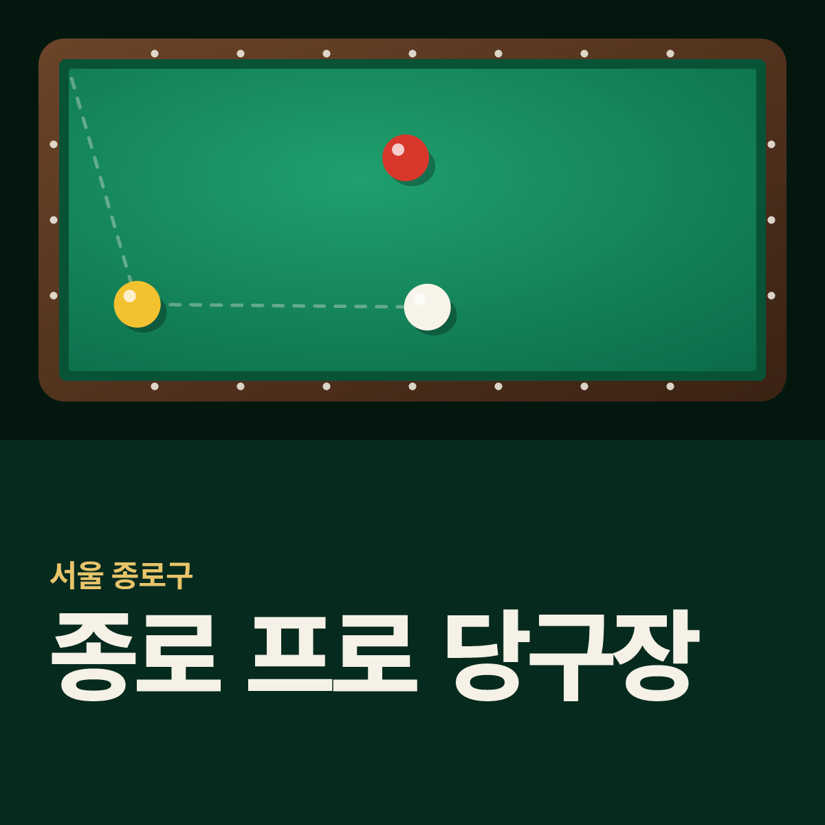 종로 프로 당구장 카드
