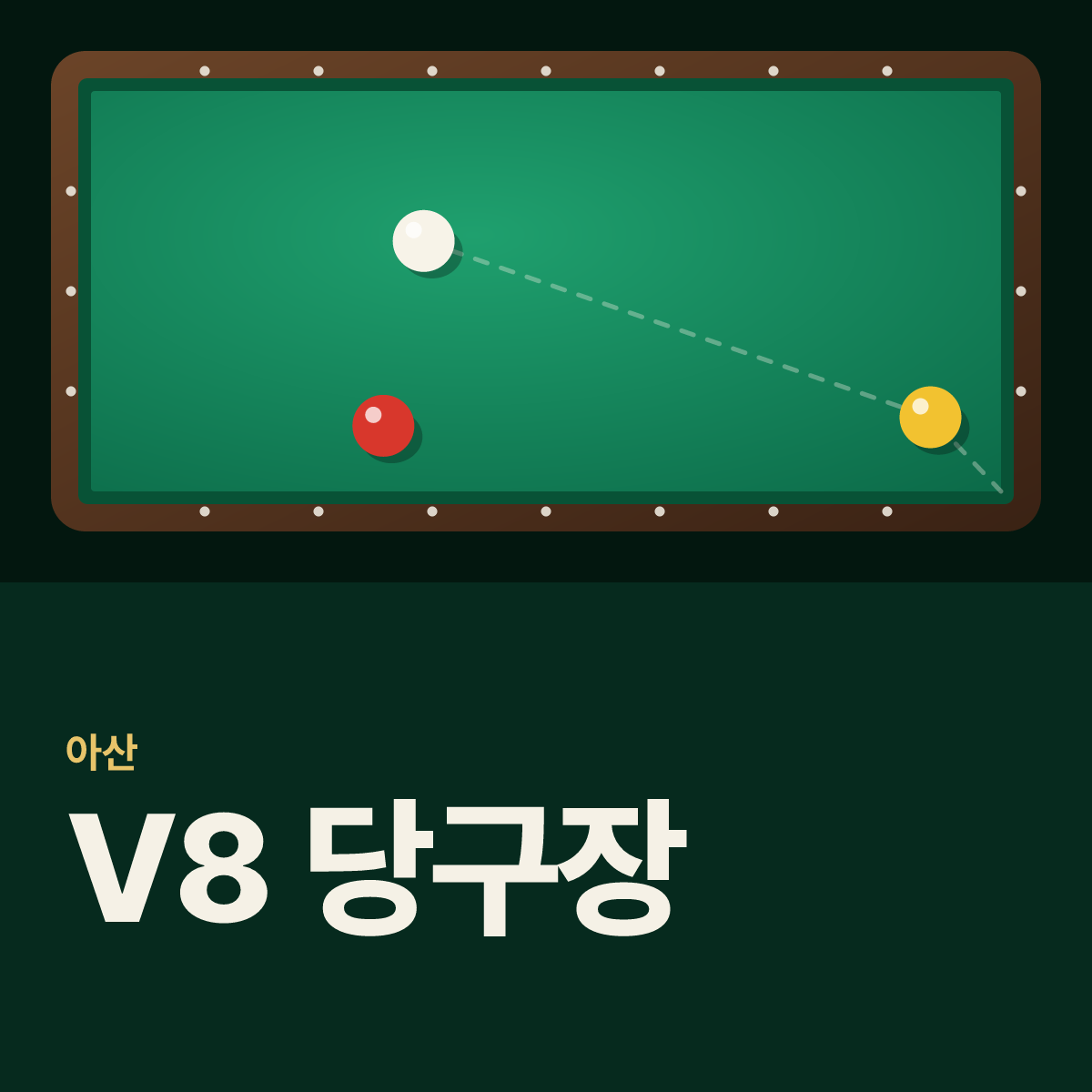 V8 당구장 카드