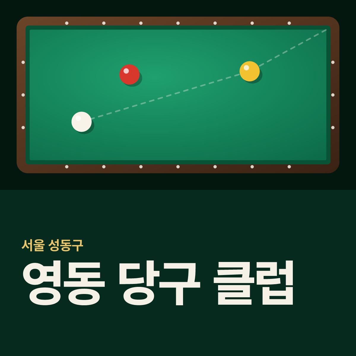 영동 당구 클럽 당구장 카드