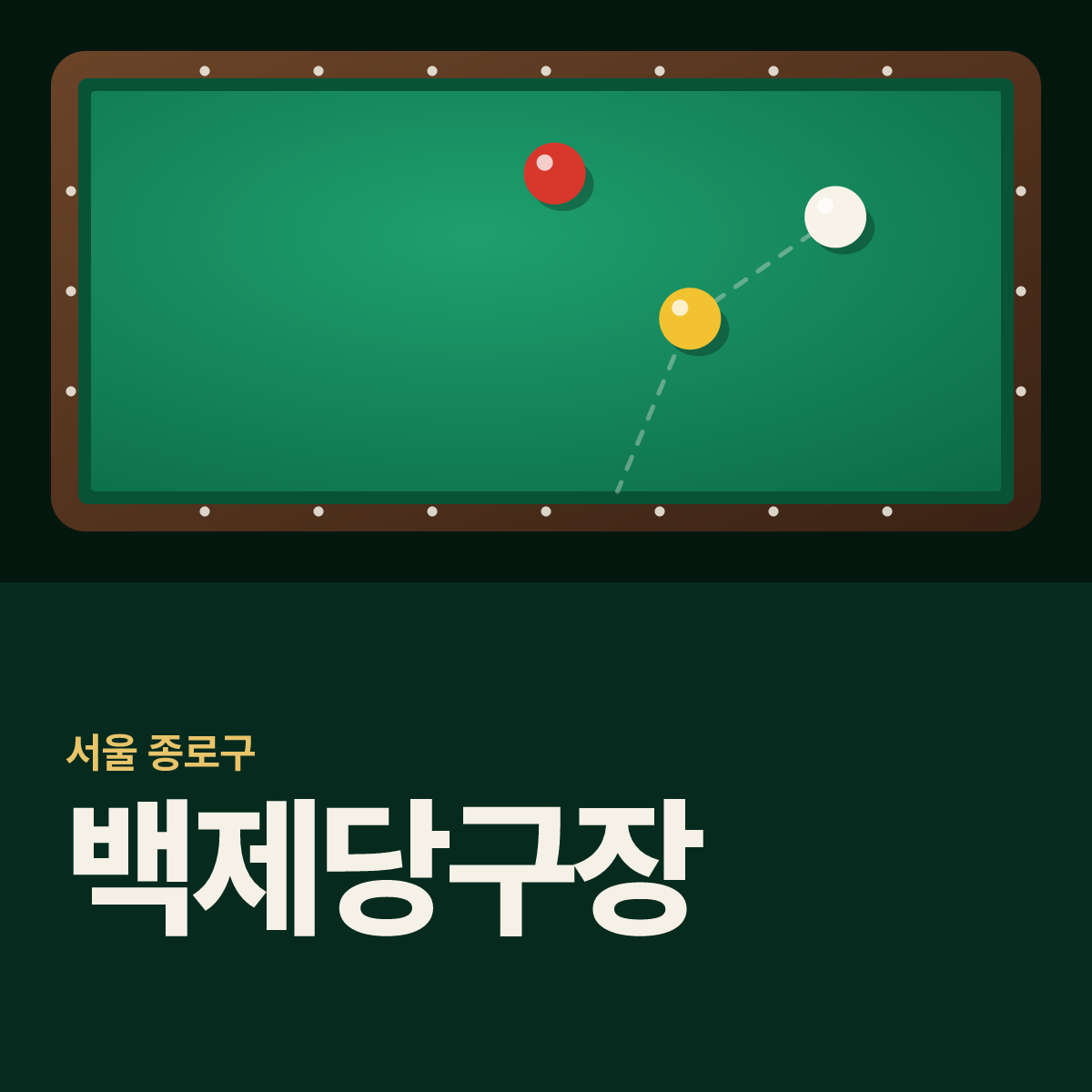 백제당구장 카드