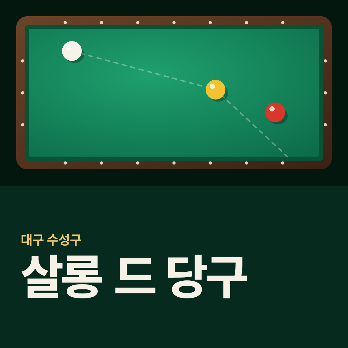 살롱 드 당구 당구장 카드