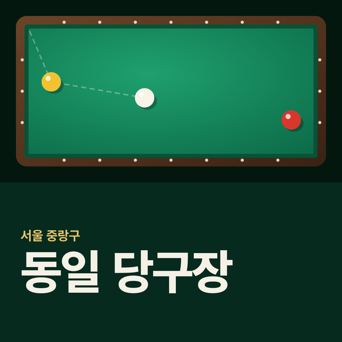동일 당구장 카드