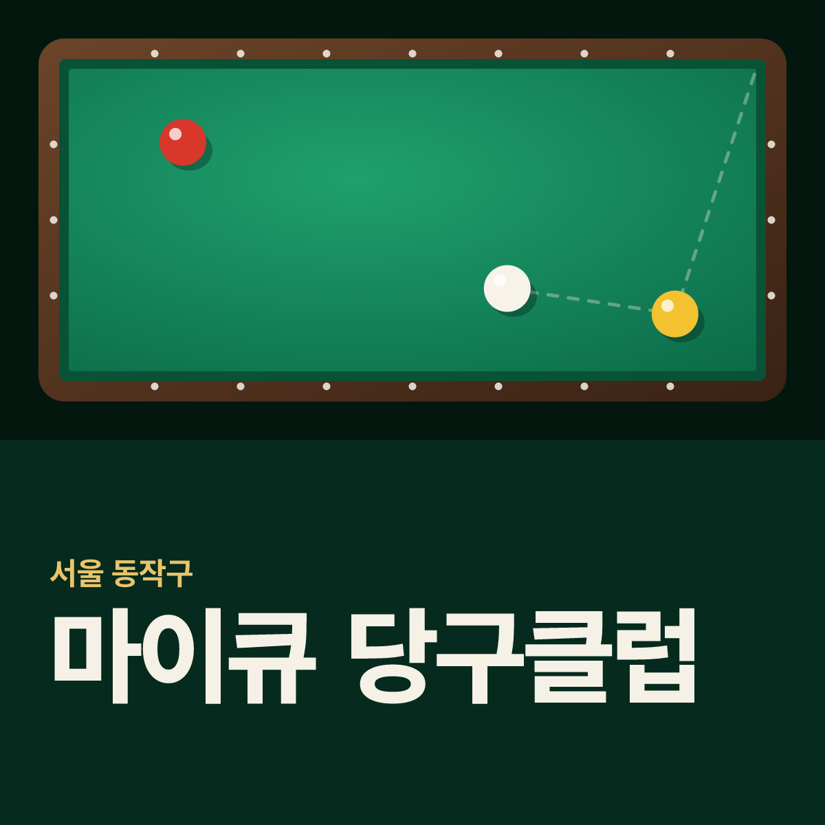 마이큐 당구클럽 당구장 카드