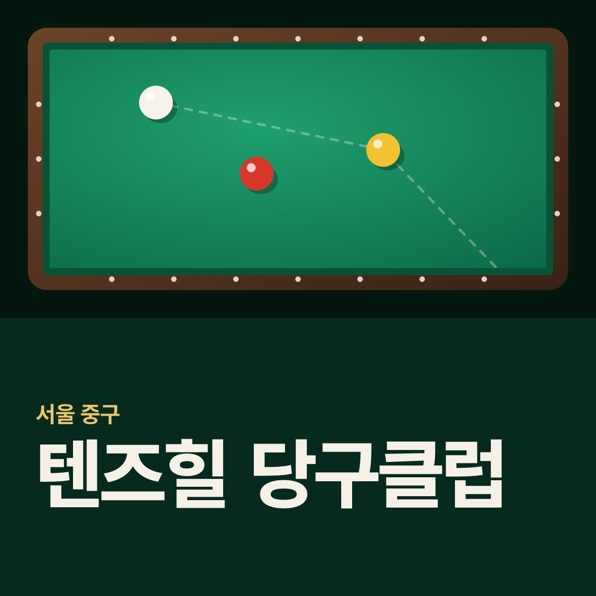 텐즈힐 당구클럽 당구장 카드