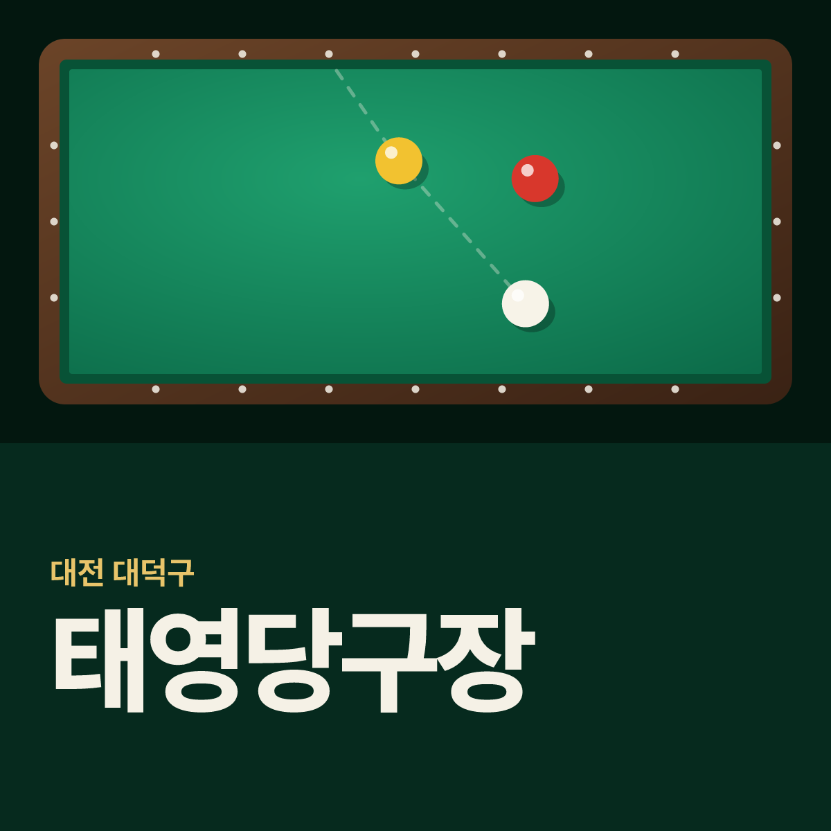 태영당구장 카드