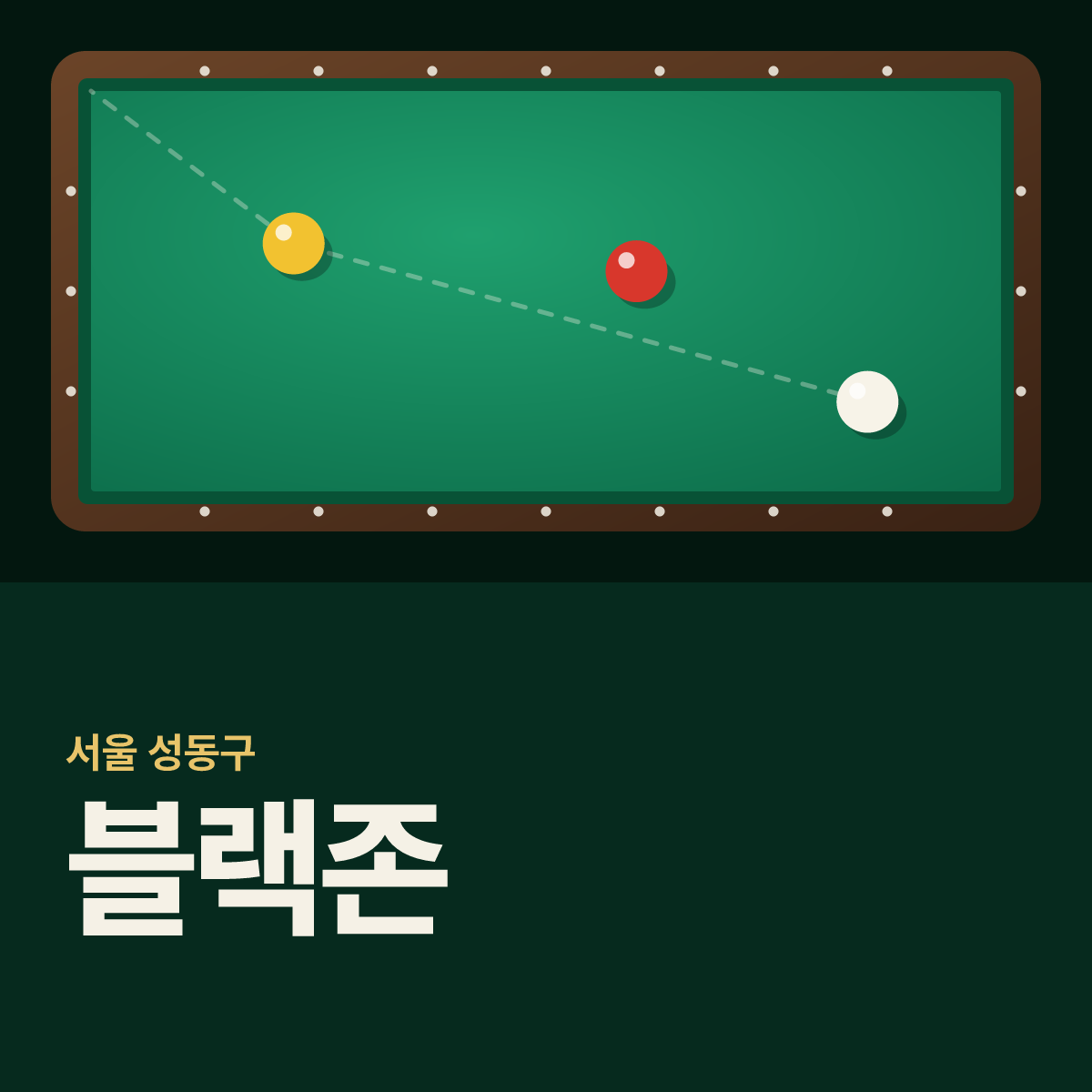 블랙존 당구장 카드