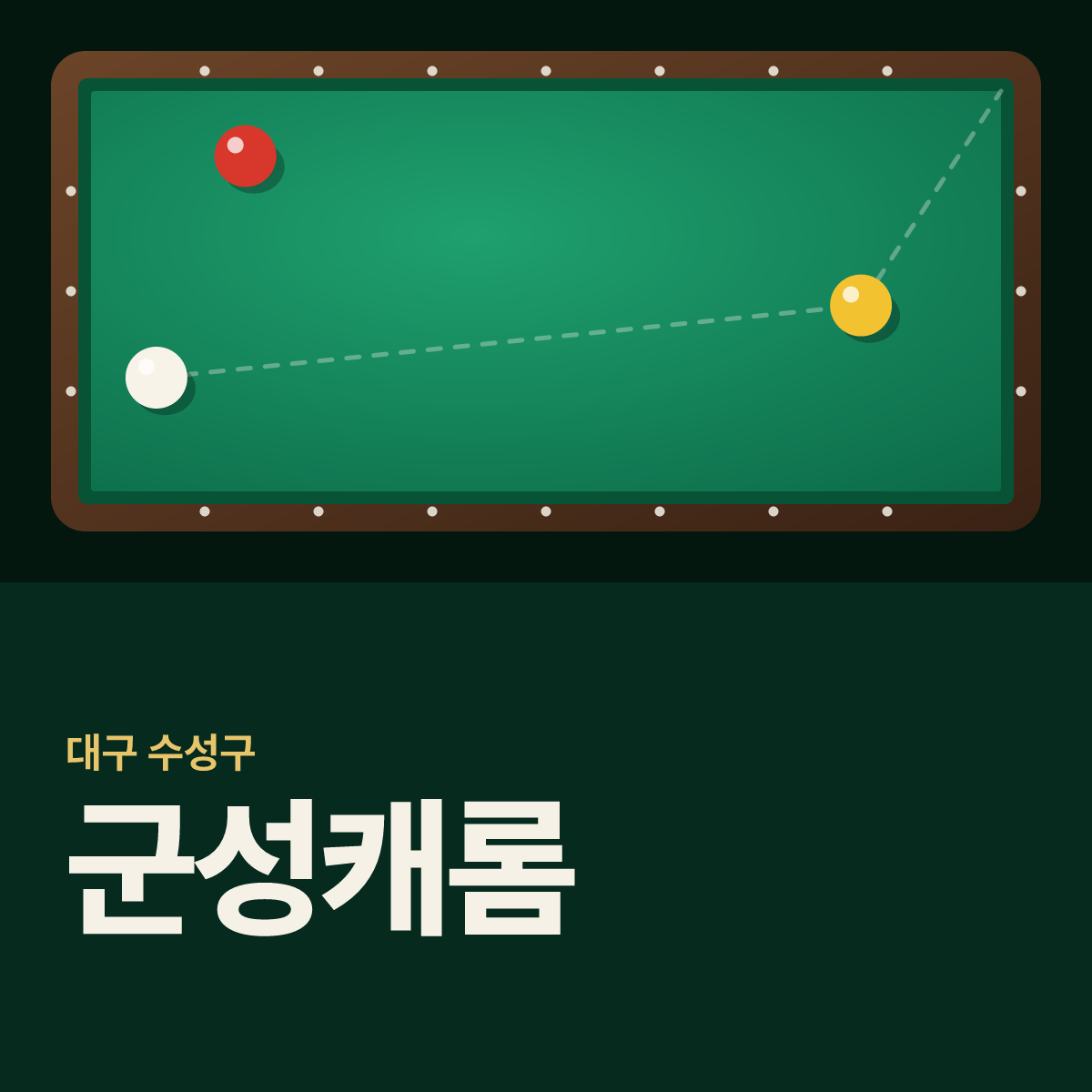 군성캐롬 당구장 카드