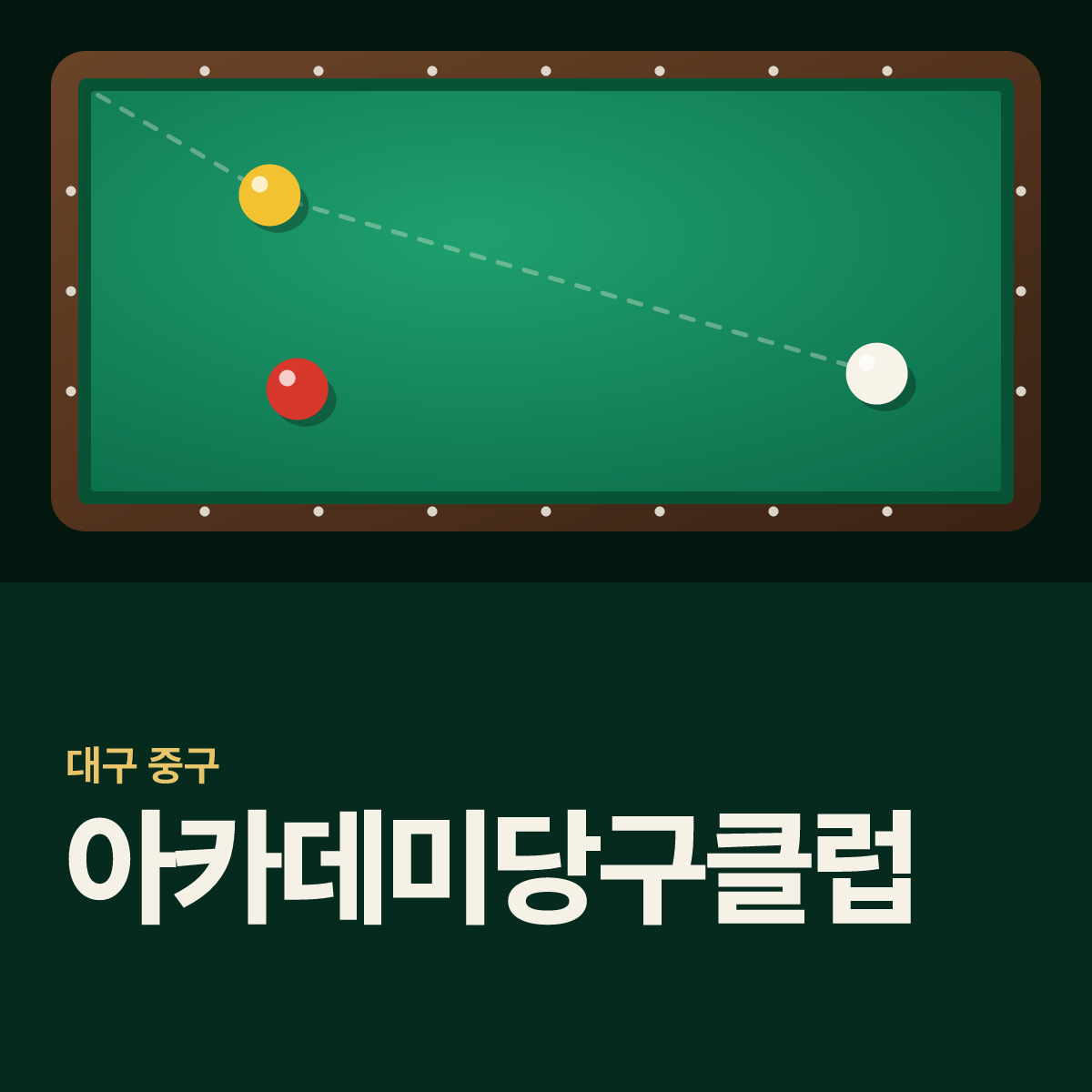 아카데미당구클럽 당구장 카드