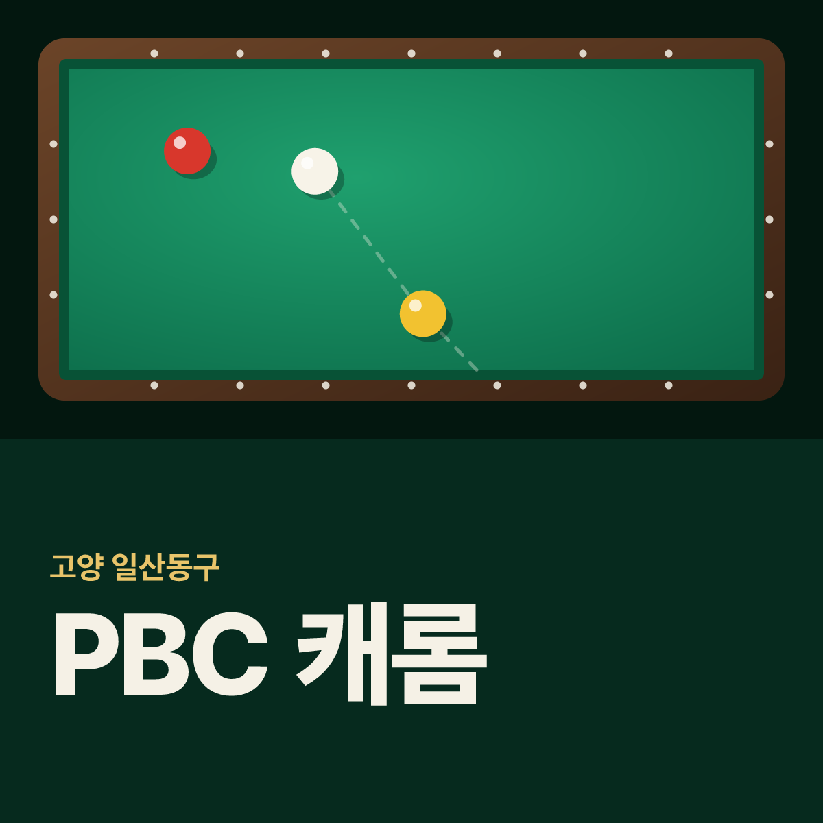 PBC 캐롬 당구장 카드