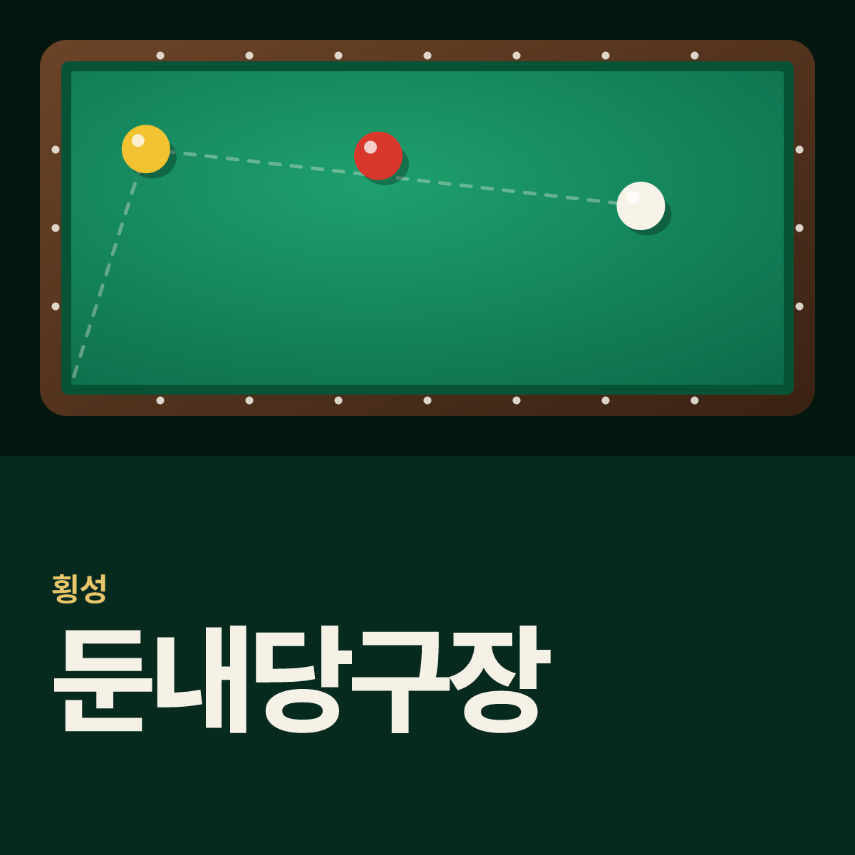 둔내당구장 카드