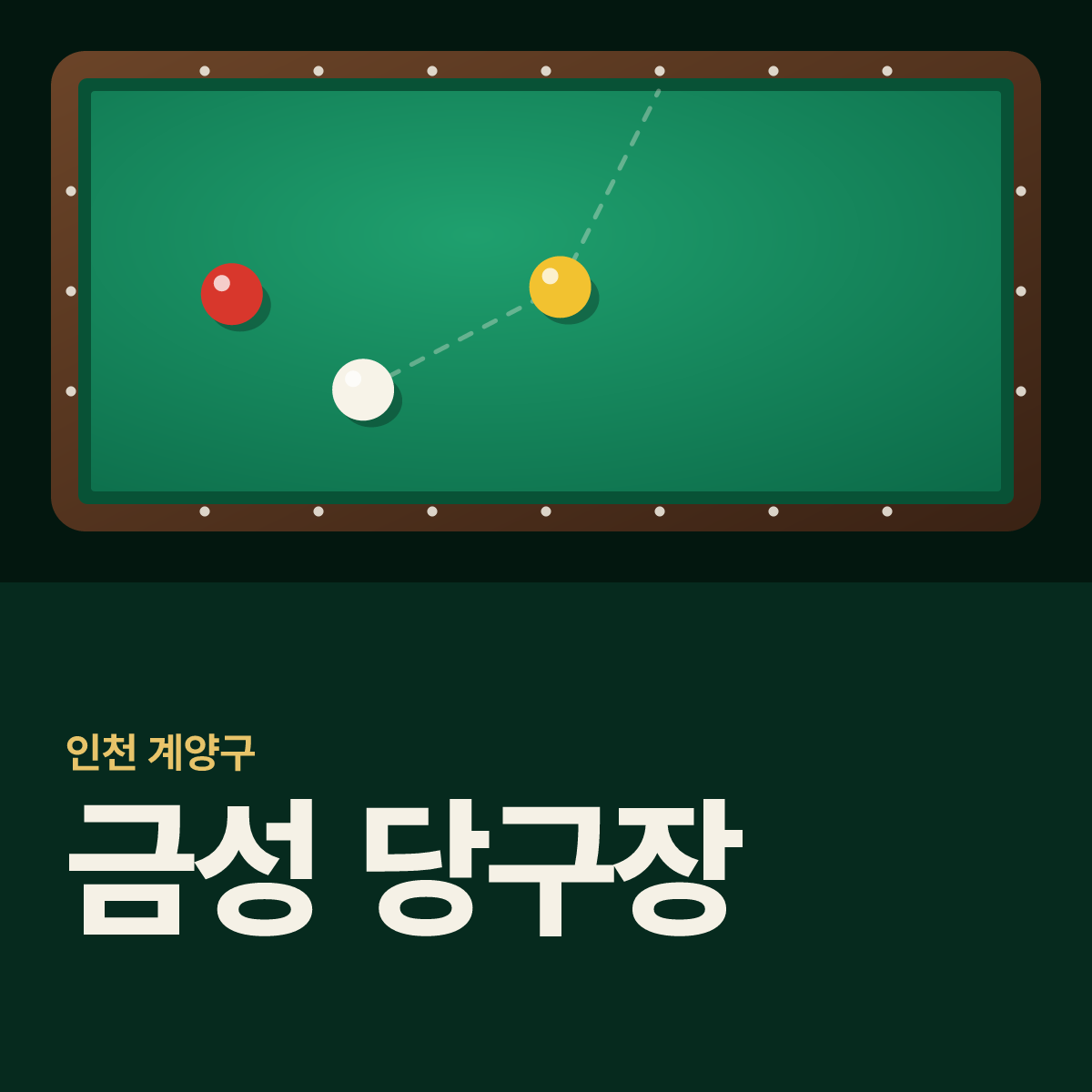 금성 당구장 카드