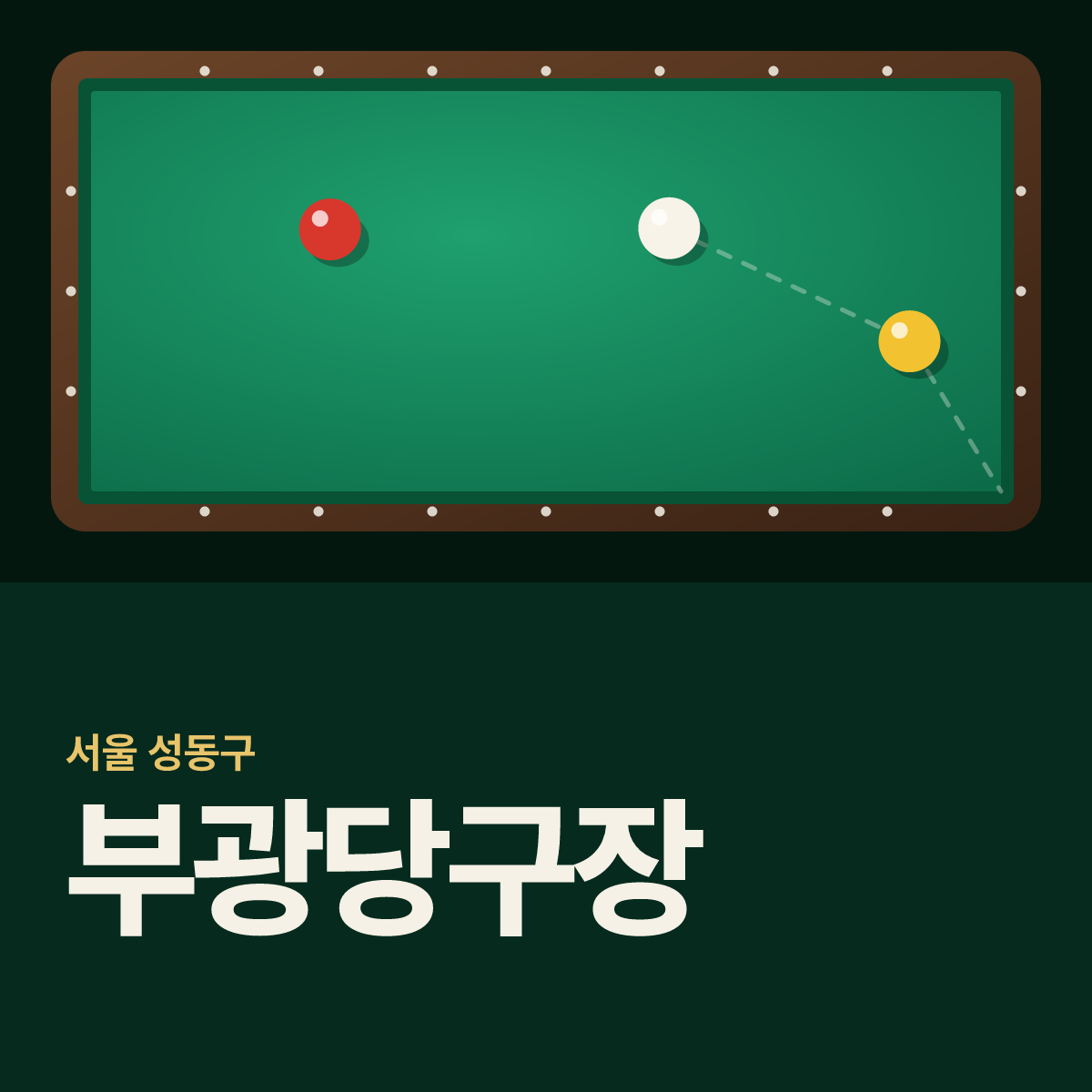 부광당구장 카드