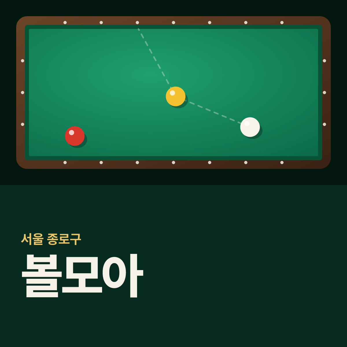 볼모아 당구장 카드