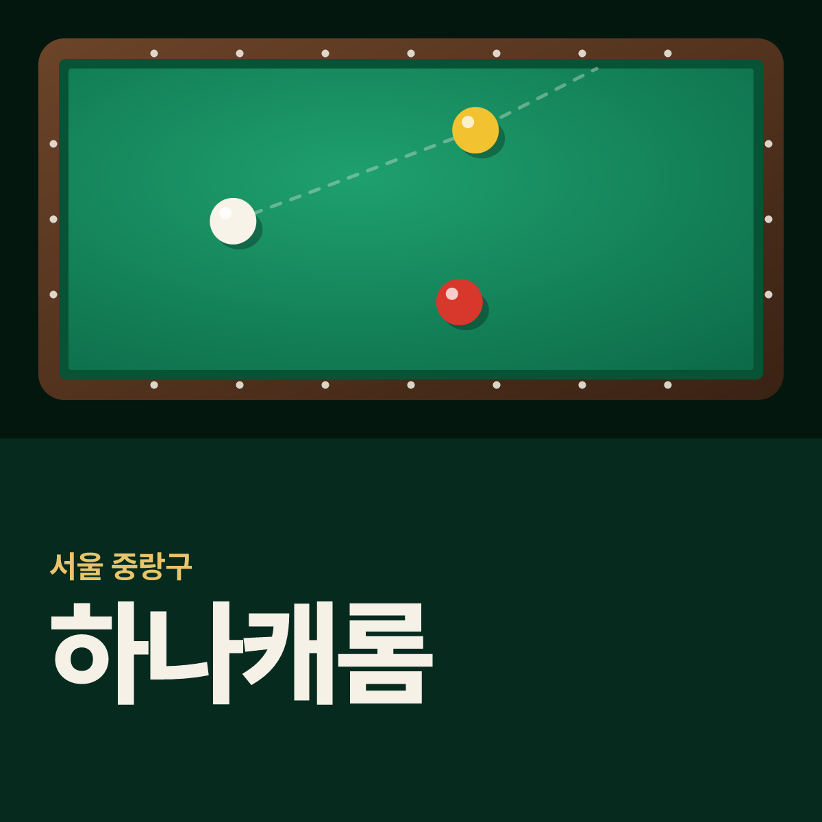 하나캐롬 당구장 카드