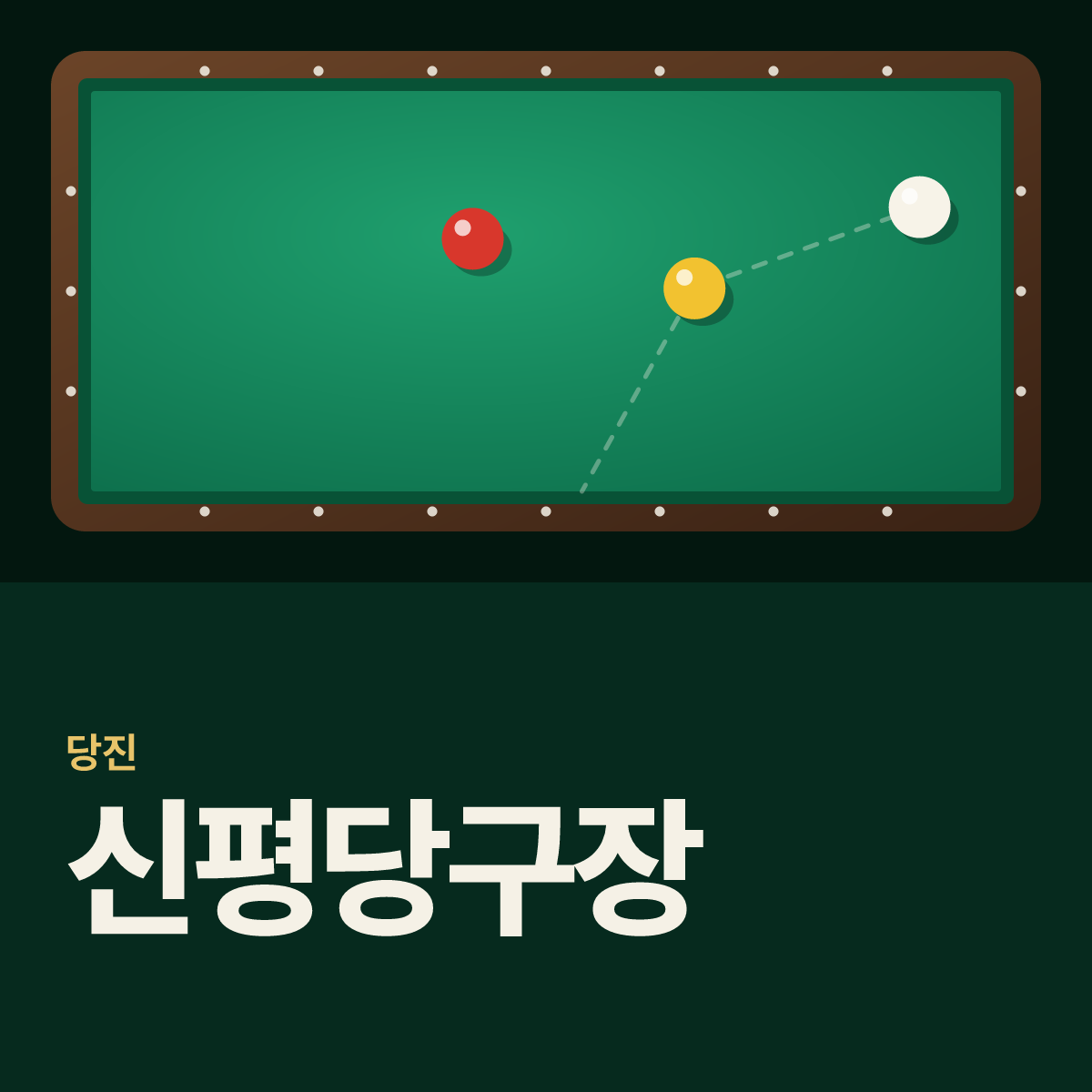 신평당구장 카드