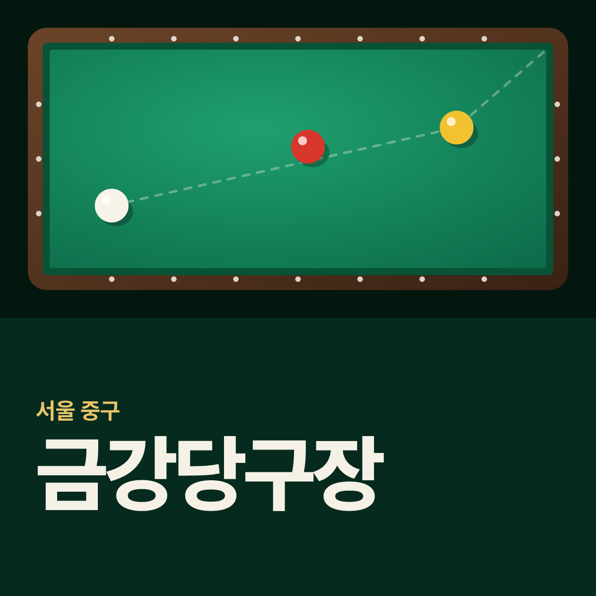 금강당구장 카드