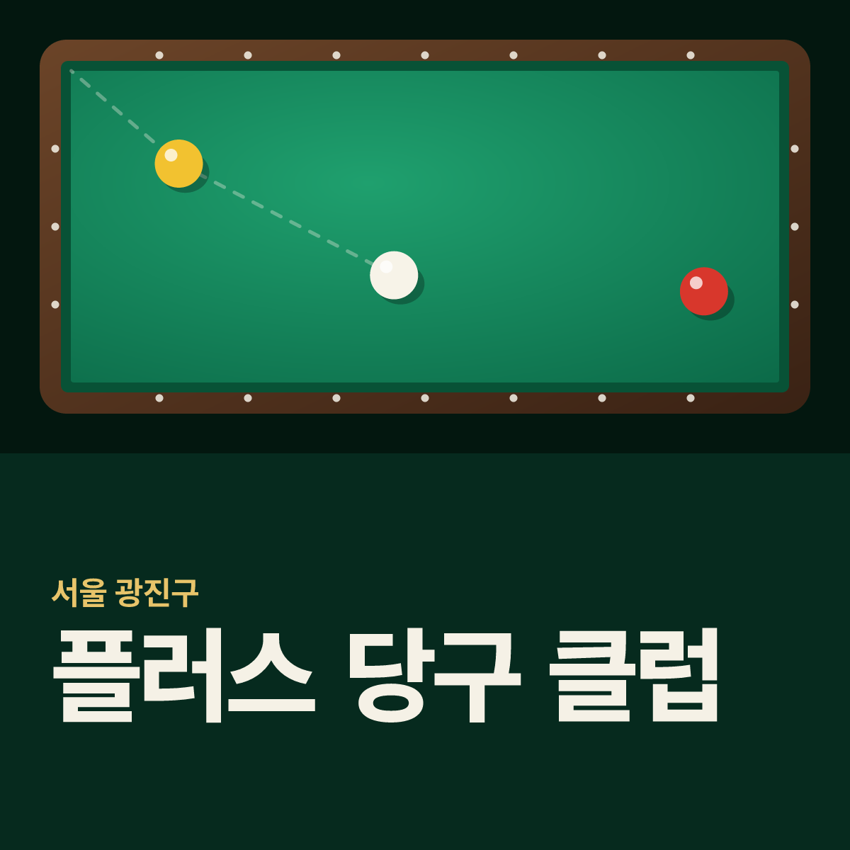 플러스 당구 클럽 당구장 카드