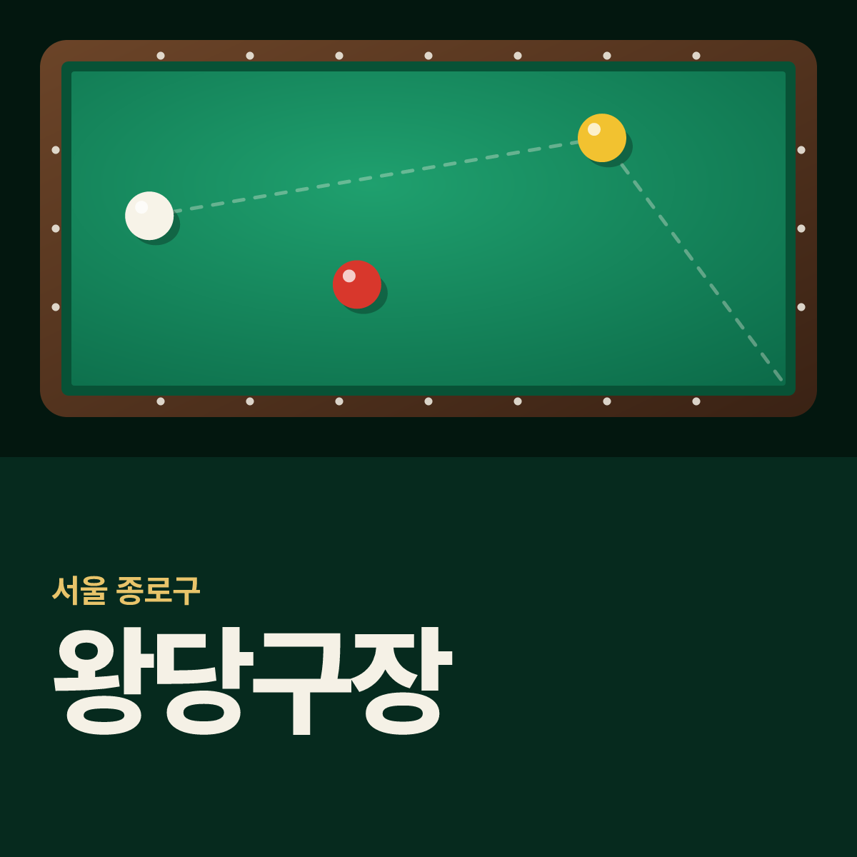 왕당구장 카드