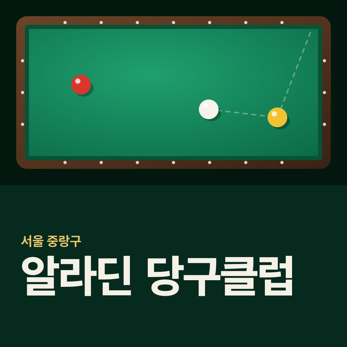 알라딘 당구클럽 당구장 카드