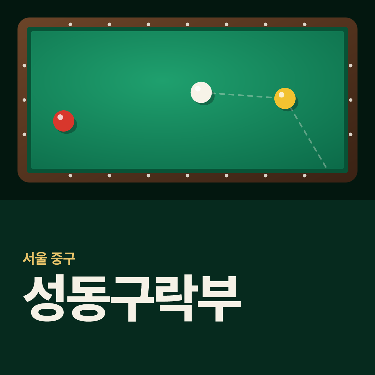 성동구락부 당구장 카드