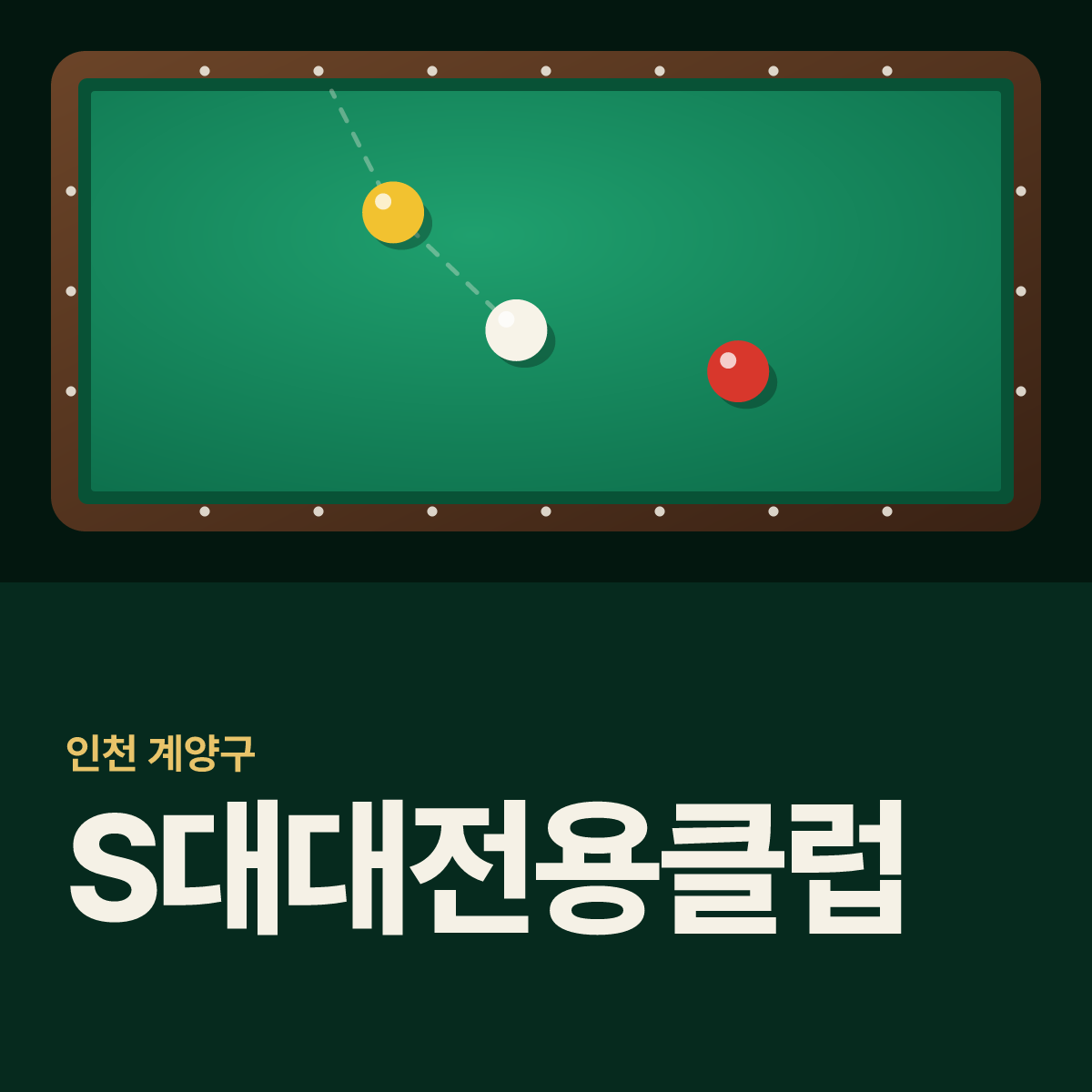 S대대전용클럽 당구장 카드