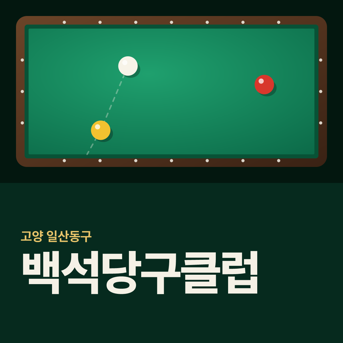 백석당구클럽 당구장 카드