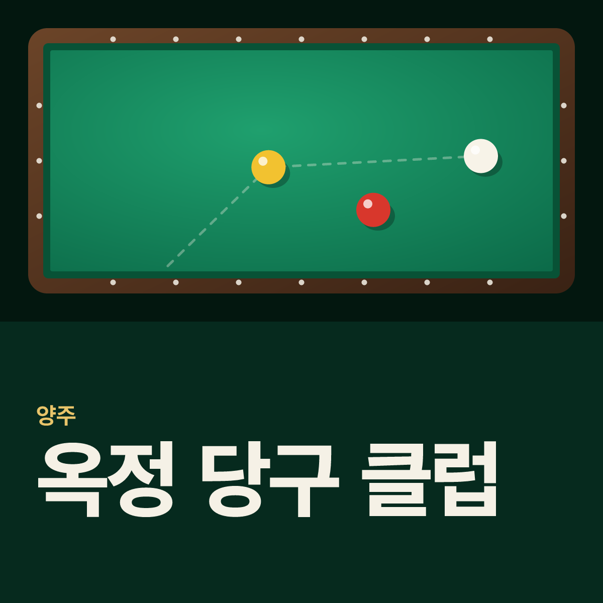 옥정 당구 클럽 당구장 카드
