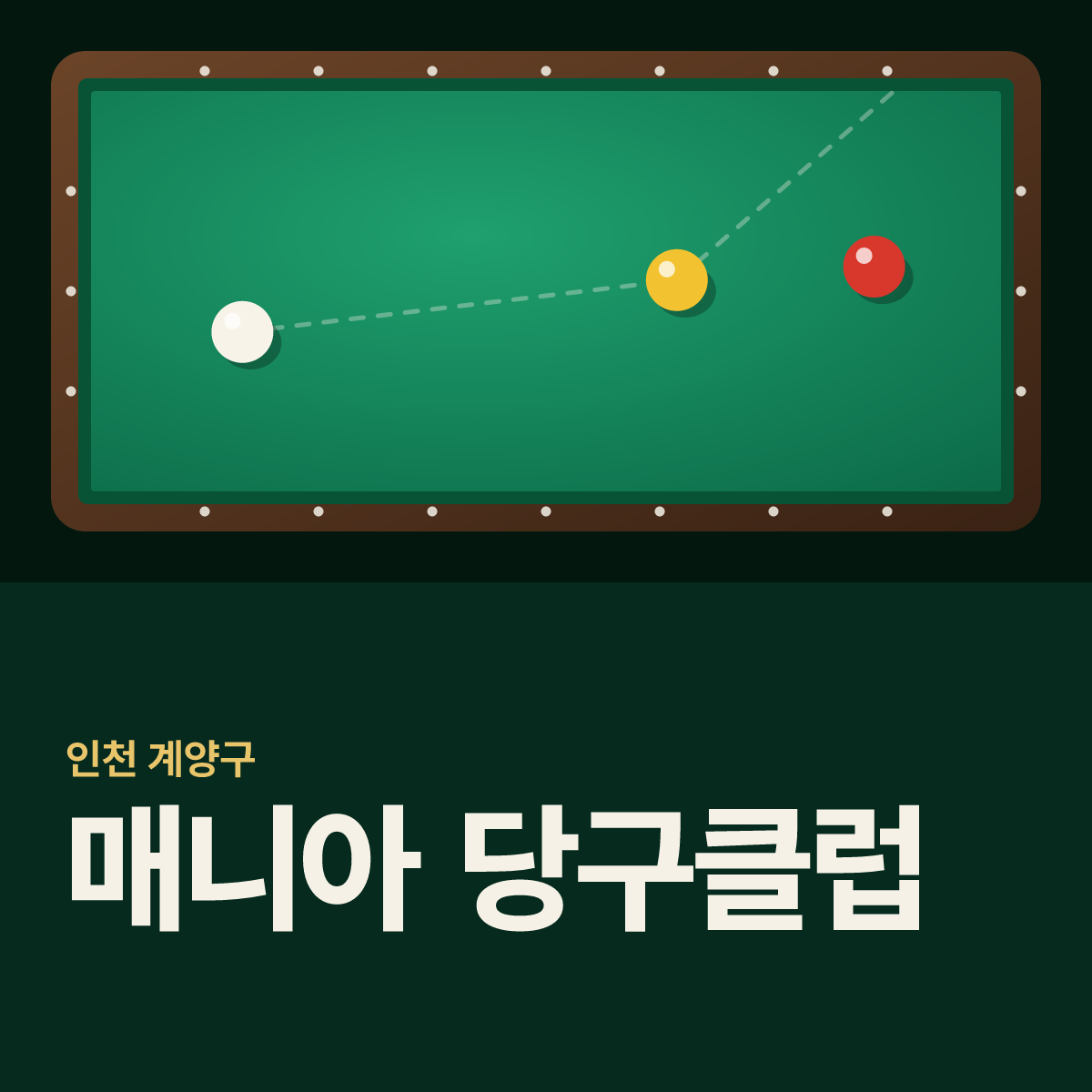 매니아 당구클럽 당구장 카드