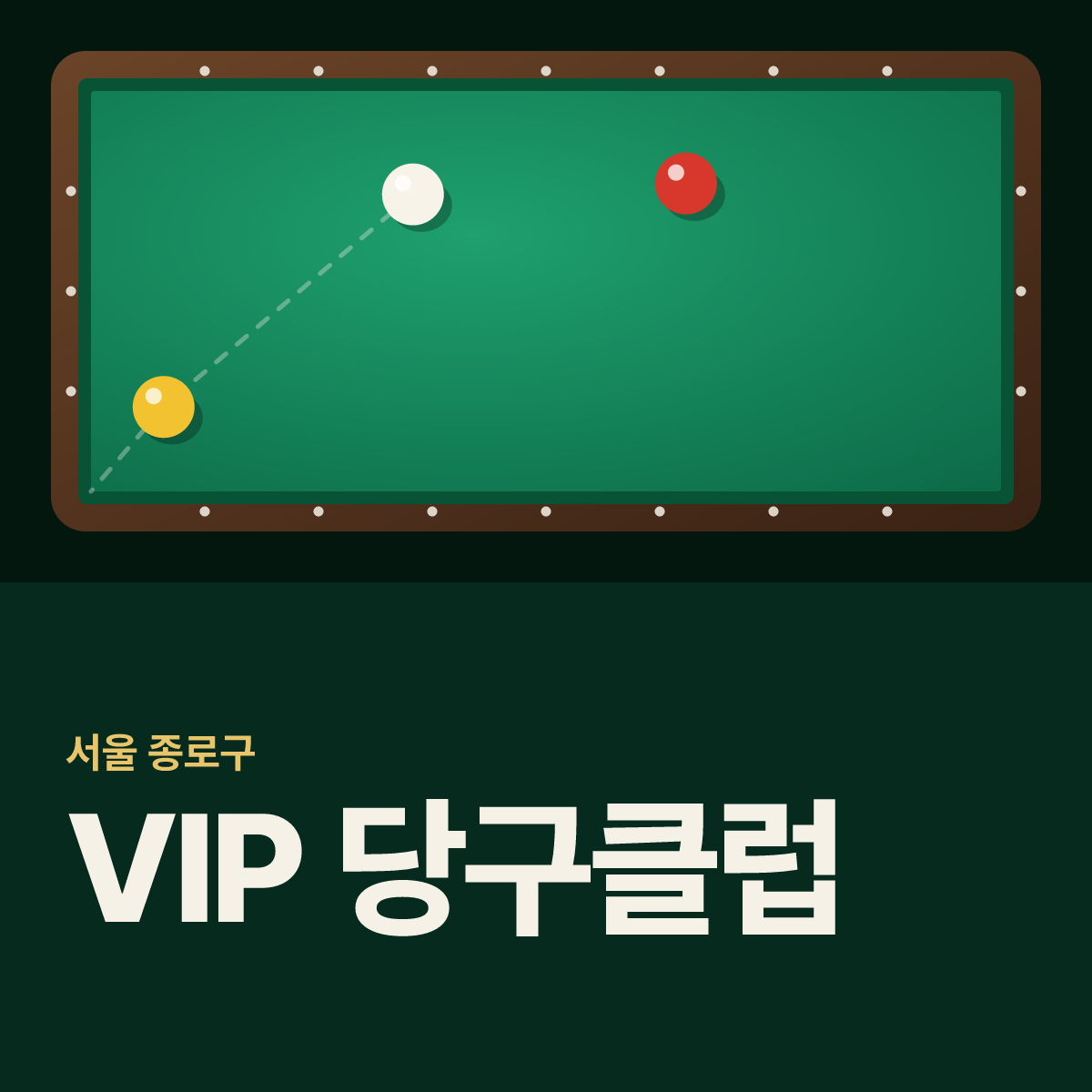 VIP 당구클럽 당구장 카드
