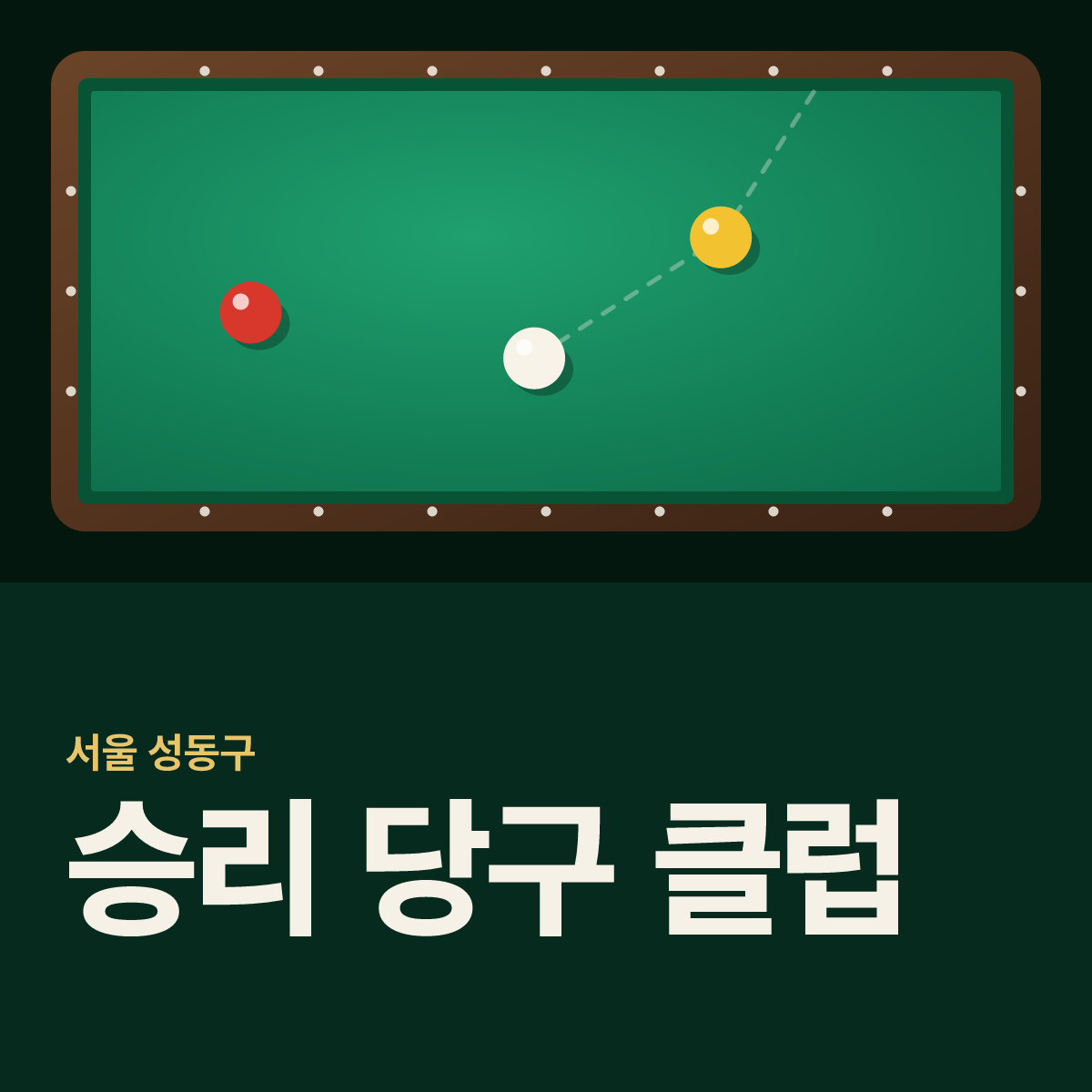 승리 당구 클럽 당구장 카드