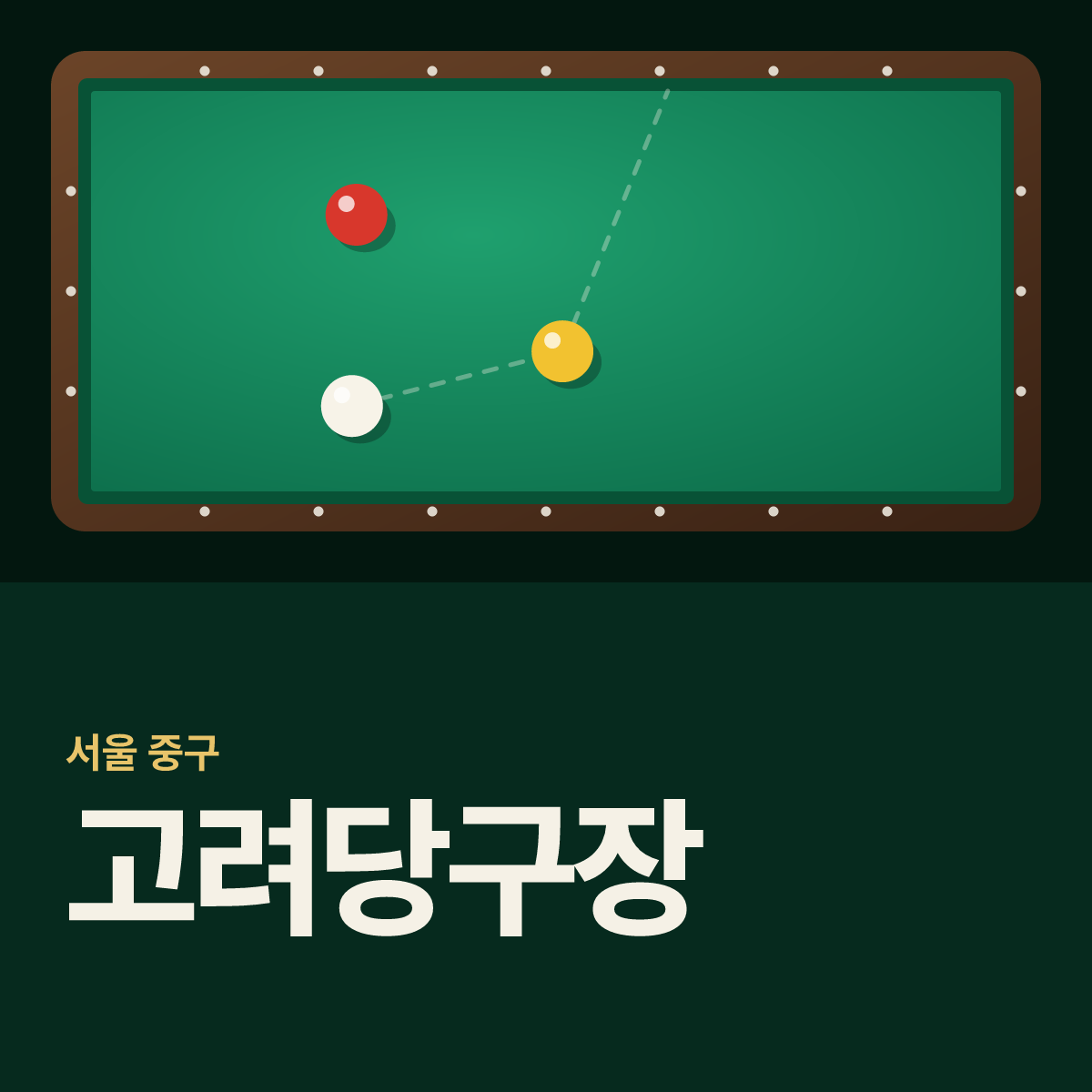 고려당구장 카드