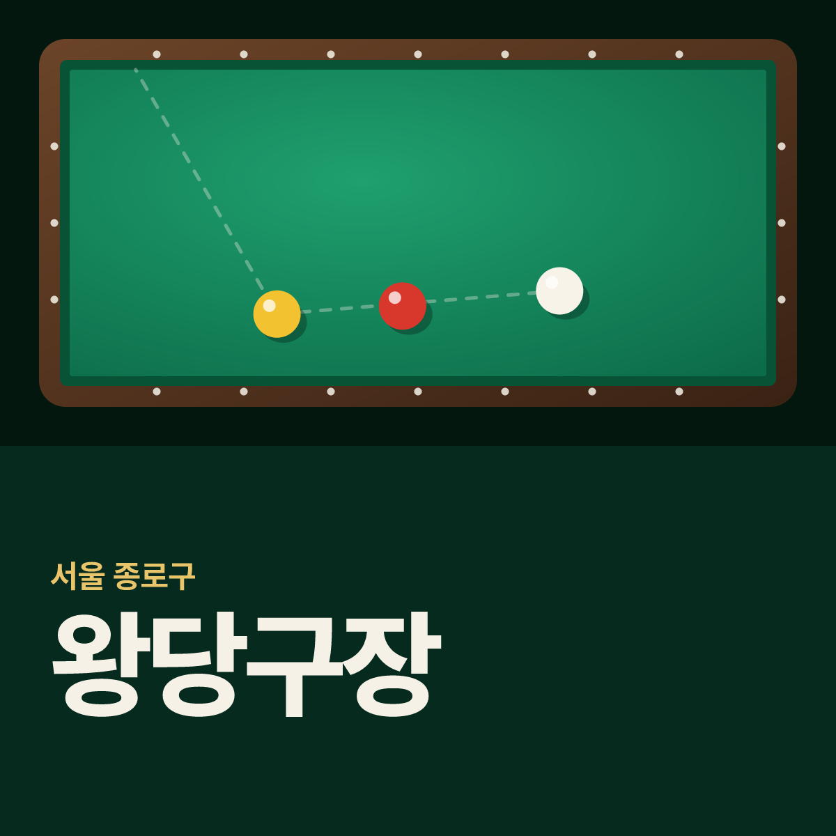 왕당구장 카드