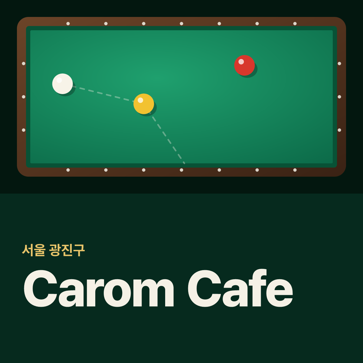 Carom Cafe 당구장 카드