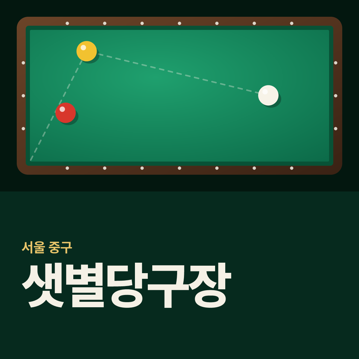샛별당구장 카드