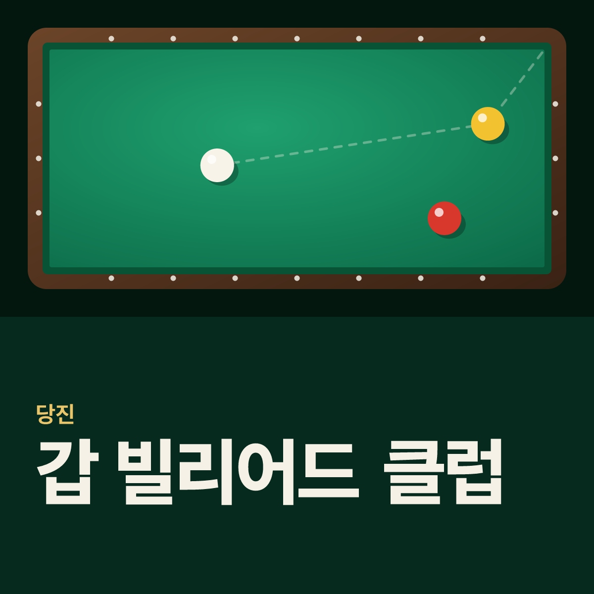 갑 빌리어드 클럽 당구장 카드