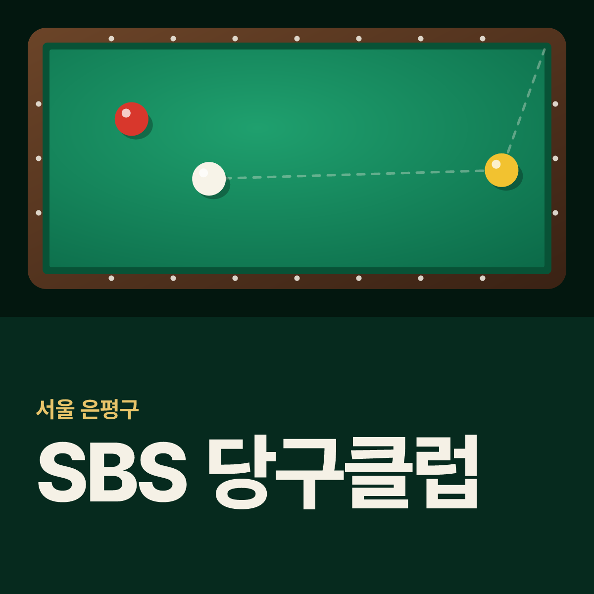 SBS 당구클럽 당구장 카드