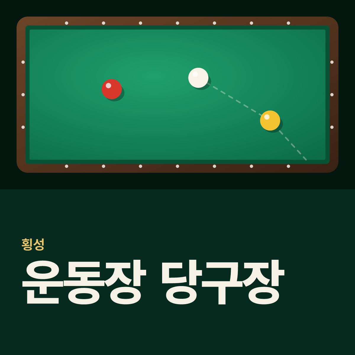 운동장 당구장 카드