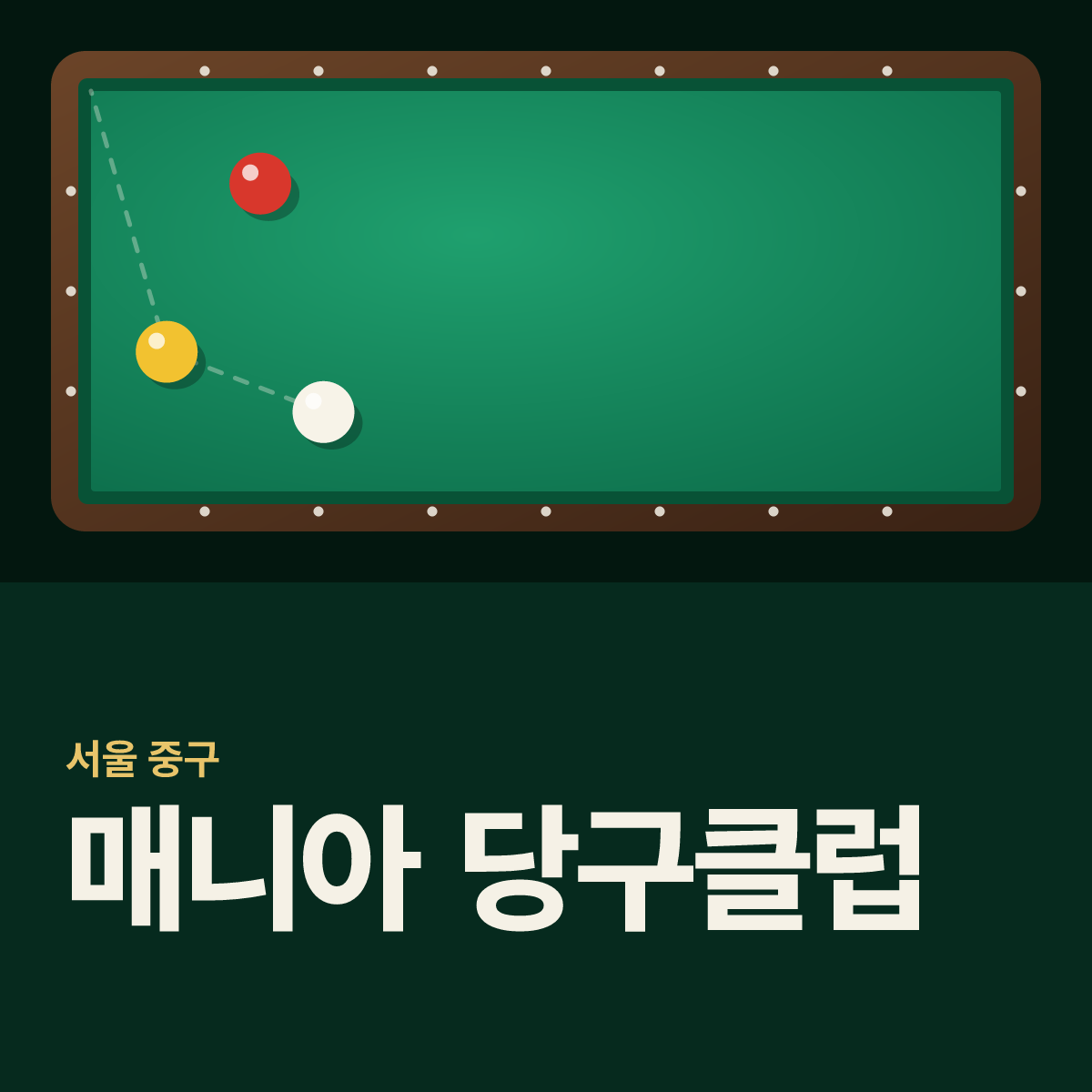 매니아 당구클럽 당구장 카드