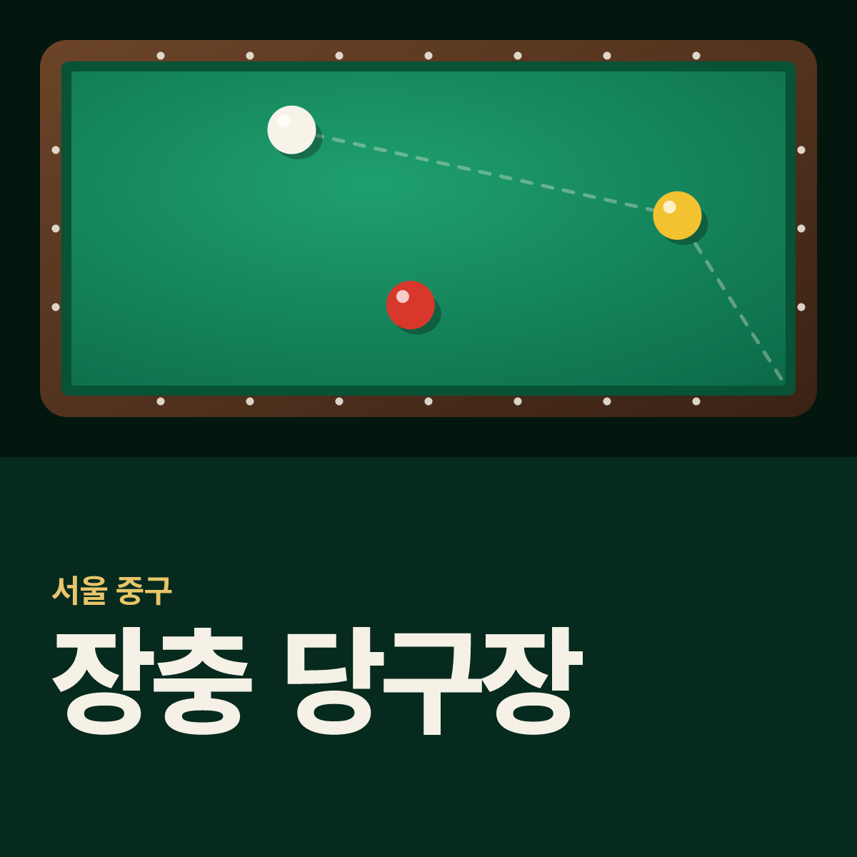 장충 당구장 카드