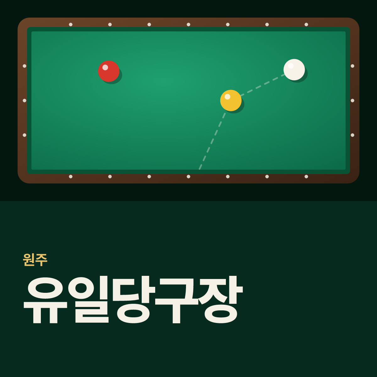 유일당구장 카드
