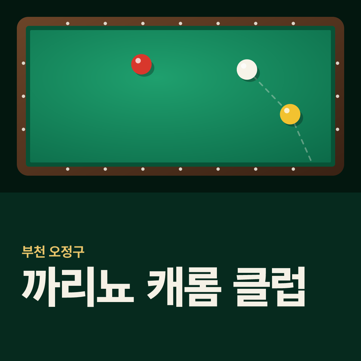 까리뇨 캐롬 클럽 당구장 카드