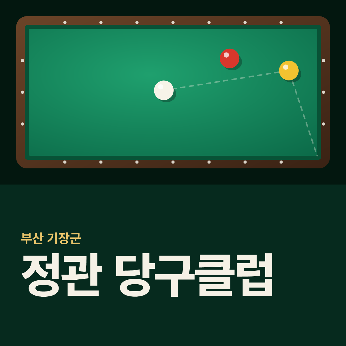 정관 당구클럽 당구장 카드