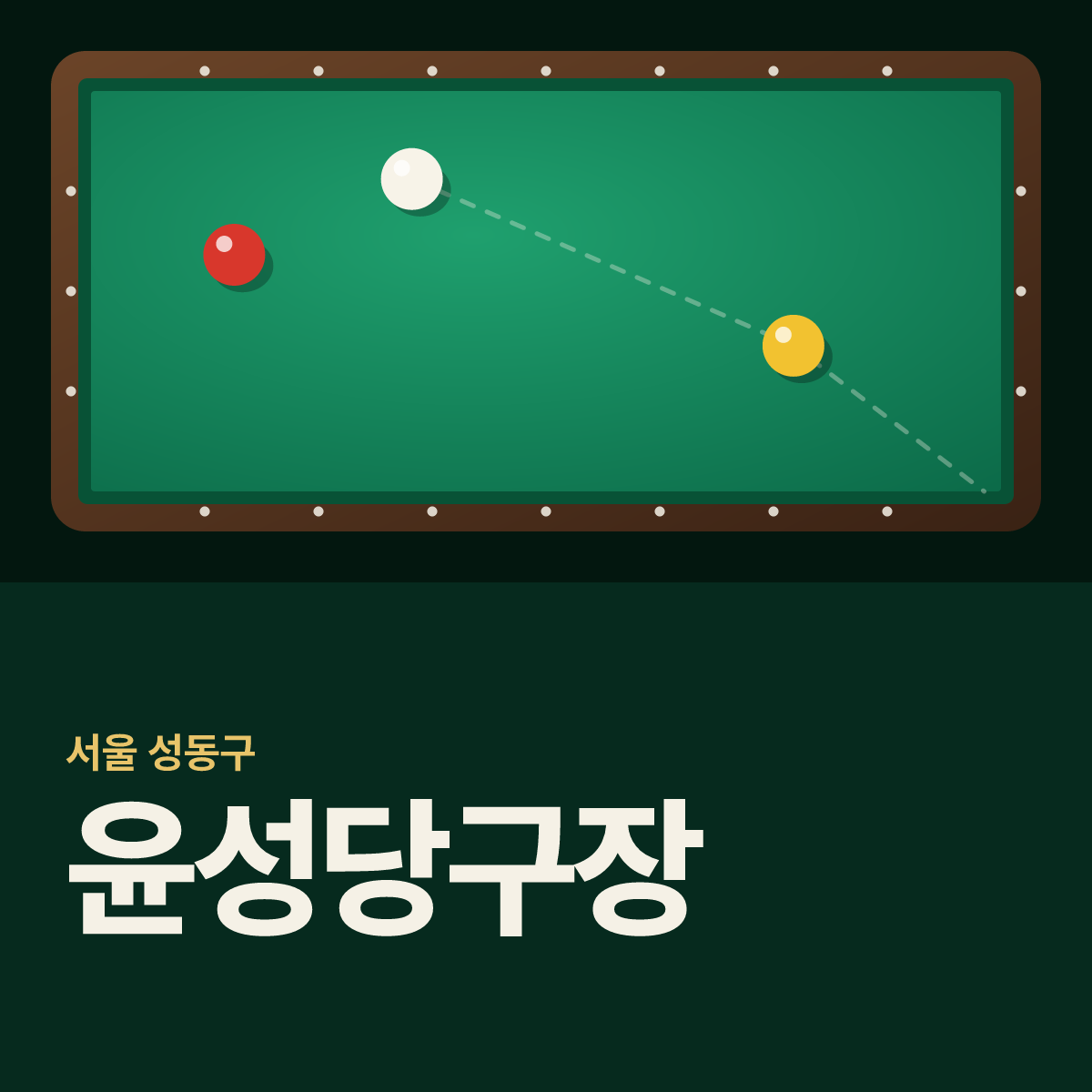 윤성당구장 카드