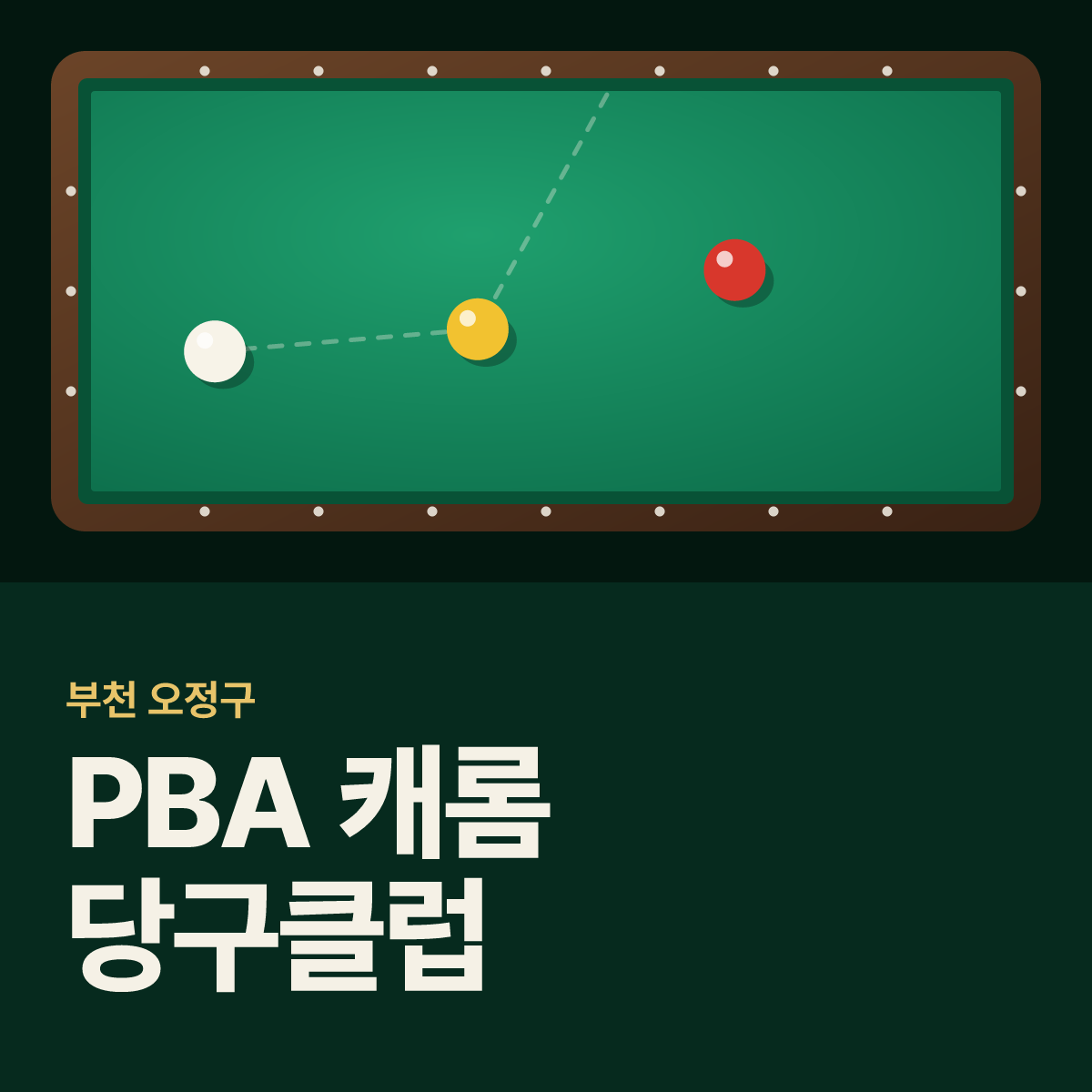 PBA 캐롬 당구클럽 당구장 카드