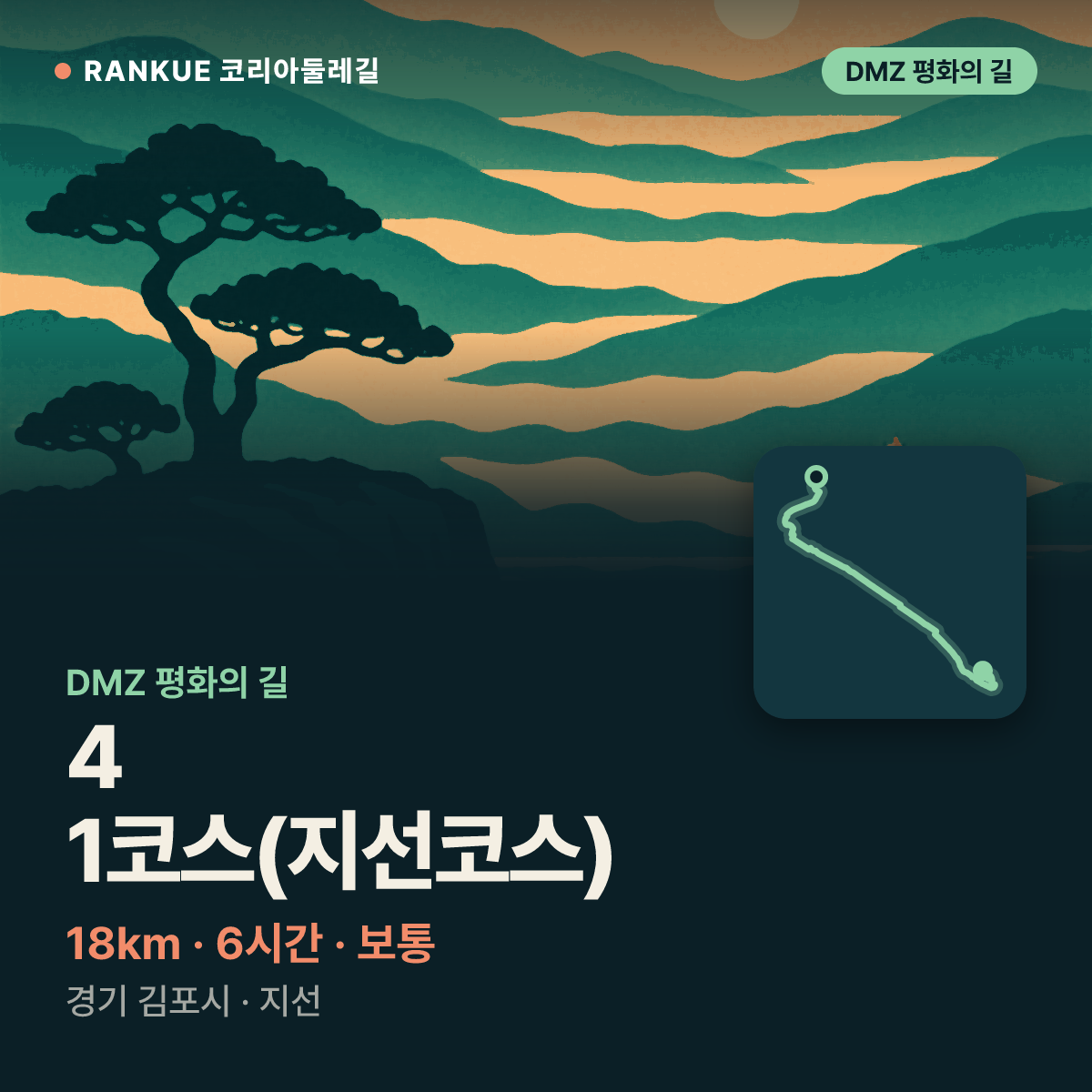 DMZ 평화의 길 4-1코스(지선코스) — 18km · 6시간 · 보통 · 경기 김포시 · 지선
